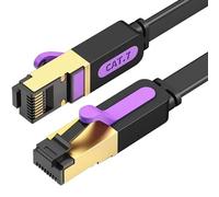 Velocraze Network Cable - RJ45 Cat.7 STP, AWG30, 5 m, Black, Ideal for fast and secure connections in High Speed Networks.