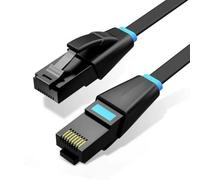 Velocraze Network Cable - RJ45 UTP CAT6A AWG32 Patch Cord, 15 m, Black, High Transfer Speed, Durable Material for Firm Connections.