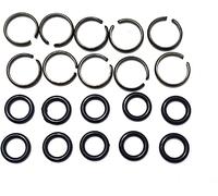 Velodi 1/2" Impact Wrench Socket Retainer Ring Kit - 10 Sets with O-Ring - Fits Most Major Brands