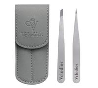Velodios 2-Pack Tweezers for Eyebrows