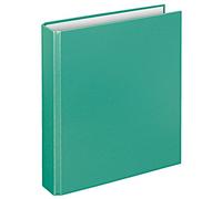 VELOFLEX 1151042 Basic Ring Binder, DIN A5, Pack of 1, Turquoise, Filling Height 25 mm, Ring Binder with 2 Ring Mechanisms, Narrow Folder