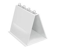 Veloflex 4101090 - Table flip chart A4, presentation, flip chart, pop-up ring book, made of PVC, landscape format, white, 1 piece