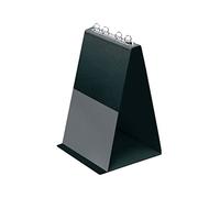 Veloflex 4102080 Table Flipchart A4 Portrait PVC Black | 10 transparent pockets, 20 mm filling height, expandable to 40 transparent pockets, transparent pocket, stand edge