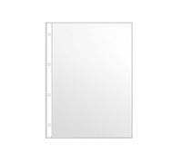 Veloflex 4345000 Punched Pockets PP DIN A4 Transparent (Pack of 100) | 4-hole punching, durable PP, with hole edge reinforcement for long-lasting use