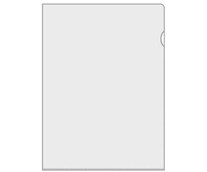 VELOFLEX 4555000 Document Wallets DIN A5 Hard PVC Film 130 µm Top Quality Open Right and Top Pack of 100