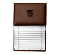 Veloflex 5157760 Scaled Telephone Index 155 x 225 mm High-Quality Soft Cover Brown