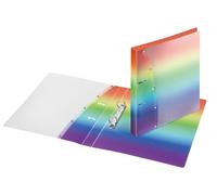 VELOFLEX Rainbow Diamond 1141404 Ring Binder, DIN A4, with 2-Ring Mechanism, Made of Polypropylene, School Binder, Ring Binder, Pack of 1
