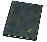 Veloflex Ring-Bound Telephone Book A5 Black Single