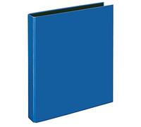 VELOFLEX Velocolor Classic 1141250 Ring Binder, DIN A4, 2-Ring Mechanism, 255 x 318 x 45 mm, Blue, Pack of 1