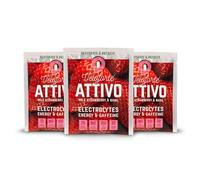 Veloforte Attivo Natural Electrolyte Powder, Fast-Release Energy & Natural Caffeine for Hydration and Performance in Wild Strawberry & Basil, Perfect for Before & During Exercise (9 Pack)