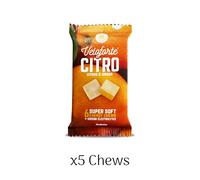Veloforte Citro Natural Energy Chews - Citrus & Zingy Ginger Flavour, Fast Releasing Energy, 100% Delicious, Natural, Vegan & Gluten Free (5 Pack)