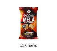 Veloforte Mela Natural Energy Chews - Apple and Cinnamon Flavour, Fast Releasing Energy, 100% Delicious, Natural, Vegan & Gluten Free (5 Pack)