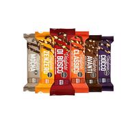 Veloforte Mixed Energy Bars For Running, Cycling, Triathlon | Optimally balanced carbs and protein for sports. Gut-friendly, high-fibre, vegan and gluten-free | Variety | 24-pack