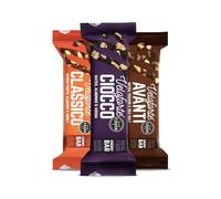 Veloforte Mixed Energy Bars For Running, Cycling, Triathlon | Optimally balanced carbs and protein for sports. Gut-friendly, high-fibre, vegan and gluten-free | Variety | 3-pack