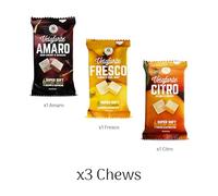 Veloforte Mixed Flavours Natural Energy Chews, 3 Pack, 42g-44g Fast Release Dual Source Carbs with Electrolytes, Vegan & Gluten Free for Cycling, Running, Marathons & Triathlons