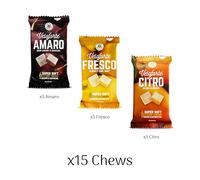 Veloforte Mixed Flavours Natural Energy Chews, 9 Pack, 42g-44g Fast Release Dual Source Carbs with Electrolytes, Vegan & Gluten Free for Cycling, Running, Marathons & Triathlons