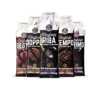 Veloforte Natural Energy Gels 5 Pack (Assorted Flavours) of 22g Dual Carb Fast Release Energy with Electrolytes, Vegan Friendly & Gluten Free, For Running, Marathons, Cycling and Triathlon