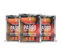 Veloforte Passo Natural Electrolyte Powder, Fast-Release Electrolytes & Energy for Hydration & Performance, Mango & Passionfruit Flavour, Perfect for During & After Exercise (1)