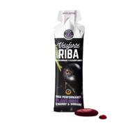 Veloforte Riba Natural Energy Gels 12 Pack Blackcurrant, 22g Dual Source Carbs, Fast Release Energy with Electrolytes, Vegan & Gluten Free, For Running, Marathons, Cycling and Triathlons