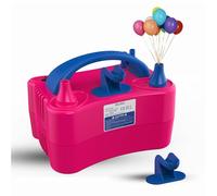 Veloga Portable Electric Balloon Pump UK Plug - 400W High Power Dual Nozzle Inflator with Tying Tool for Fast Party Balloon Decoration, Weddings, Birthdays & Events