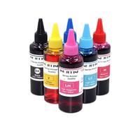 VeloHive 100ml X 6 Colors Dye Pigment Sublimation Ink Compatible With Printer Supplies R270 R1290 R230 R330 1390 1400 1500w R390 R260 R380 RX590(Dye)