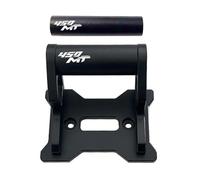 VeloHive 2024 2025 Motorcycle Phone Holder Stand Aluminum Extension Bracket Compatible with 450MT 450 MT Compatible With Various Navigation Devices(Black 12-22mm LOGO)