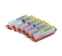 VeloHive 6PCS Refillable Ink Cartridge Compatible With MG6350 MG7150 MG6360 MG7160 MG6370 MG7170 MG7550 IP8750 IP8770(PGI-650 CLI-651 -AUS)