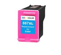 VeloHive Compatible Ink Cartridge Replace Compatible with 667 667XL Compatible with 667 DeskJet Ink Advantage 1275 2374 2375 2376 2775 2776(Tri-Color)