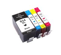 VeloHive Ink Cartridge 934XL 935XL 934 Compatible With Officejet Pro 6812 6830 6815 6835 6230 6820(1SET)