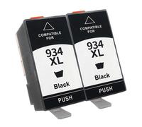 VeloHive Ink Cartridge 934XL 935XL 934 Compatible With Officejet Pro 6812 6830 6815 6835 6230 6820(2 Black)