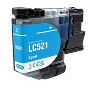 VeloHive Ink Cartridge LC521 521 Compatible With DCP J1260W J1310DW J1313DW J1360DW J1460DW Printer(1PC Cyan)