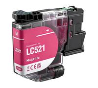 VeloHive Ink Cartridge LC521 521 Compatible With DCP J1260W J1310DW J1313DW J1360DW J1460DW Printer(1PC Magenta)