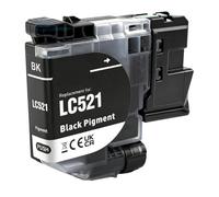 VeloHive Ink Cartridge LC521 521 Compatible With DCP J1260W J1310DW J1313DW J1360DW J1460DW Printer(1PC Black)