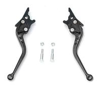 VeloHive Universal Motorcycle Brake Levers Adjustable Aluminum Handlebar Levers Compatible with Motorcycle Models Works with Dirt Bike Fits Compatible with Use with Vehicle Models(Black)