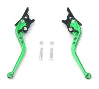 VeloHive Universal Motorcycle Brake Levers Adjustable Aluminum Handlebar Levers Compatible with Motorcycle Models Works with Dirt Bike Fits Compatible with Use with Vehicle Models(Green)