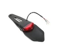 VeloHive Universal Motorcycle Rear With 12V Brake Tail Light Compatible With Automotive Motorcycle Parts DRZ400 RMZ250 RMZ450 TE250 TE300(Black)