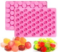 VELOKOVA 2-Pack Silicone Cylinder Moulds with Scraper | 110 Cavities Total | Food Grade BPA-Free for Chocolate, Gummies, Hard Candy, Ice Cubes | Dishwasher/Oven/Freezer Safe