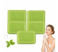 Veloma Soap, Two Pack Body Wash Bars with Gentle Cleansing Foam for Post Workout Showers, Warm Weather, Holidays and Everyday Personal Care (5 SOAP)