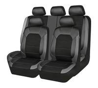VELOMY 9 Pcs Car Seat Cover,for Nissan Note 2013-2017. PU Leather Front Rear Seat Cover Full Sets Full Surround Waterproof,Car Accessories,D