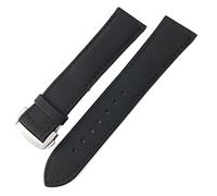 VELORE 19mm 20mm 21mm 22mm Nylon Canvas Watch band Leather Watch Strap，For Seamaster Diver 300 Series Replace(Black black,20mm Rose buckle)