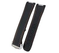 VELORE 20mm Watchband For Omega Seamaster AQUA TERRA AT150 Ultra Light 8900 Silicone Rubber Premium Deployment Buckle Watch Strap(Quality Black org,20mm)