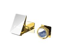 VELORE Brass LED Digital Wall-Mounted Bathroom Faucet - 160° Rotating Waterfall Mixer with Hot-Cold Display(J)