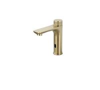 VELORE Brushed Gold Smart Sensor Basin Faucet, Touchless Infrared Hot & Cold Deck-Mounted Mixer Tap(Gold)