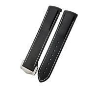 VELORE Curved End Rubber Watchband Fit For Omega Seamaster Speedmaster Diver 300M Aqua Terra 150 Planet Ocean Silicone Soft Waterproof(Balck,20mm)