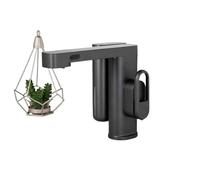 VELORE Matte White Touchless Bathroom Faucet, Wall-Mounted Infrared Sensor Tap with Adjustable Water Flow(Dark Grey)