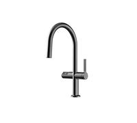 VELORE Touchless Smart Kitchen Faucet: Temperature Display Pull-Out Sprayer with Motion Sensor Mixer for Sink(Grey)