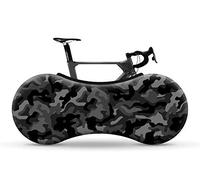 VELOSOCK Camo Black Indoor Bike Cover - Dirt-Resistant Storage Cover | Indoor use only - not water-repellent and not waterproof. Fits road, MTB and hybrid. Not for fat bikes.
