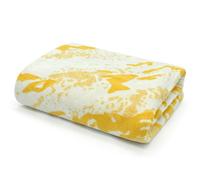 Velosso 100% Cotton Opulent Marble Pattern Towels - Gold - Ochre - Bath Towel