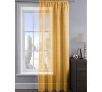 Velosso Alessandria Sheer Voile Panel Slot Top in Yellow | Size: 137 cm width x 229 cm drop Velosso Yellow 137 cm width x 229 cm drop