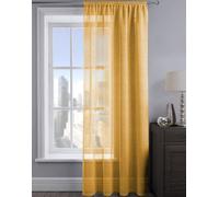 Velosso Alessandria Sheer Voile Panel Slot Top - Yellow